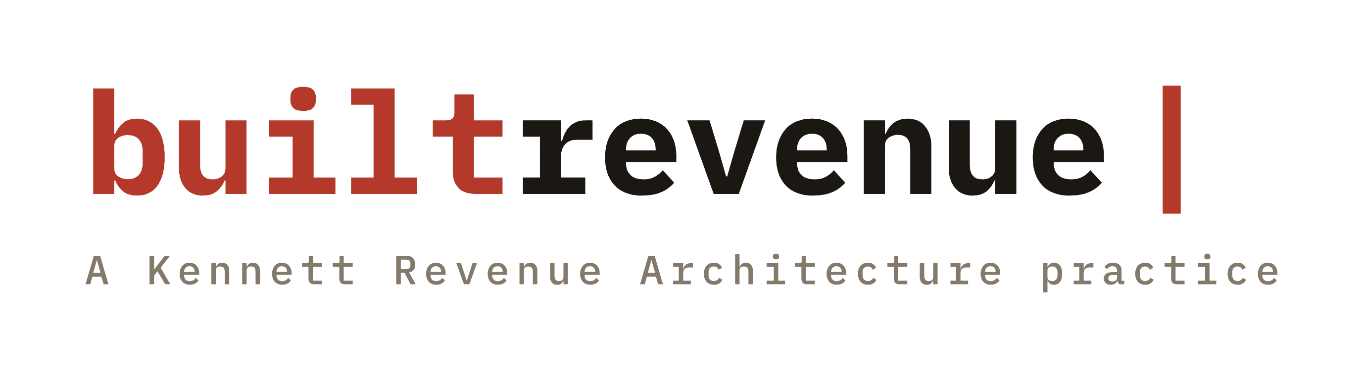 Built Revenue lockup, light background
